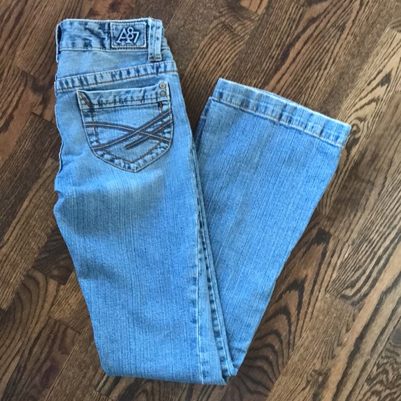 Aeropostale HAILEY Skinny Flare Low Rise Jeans - Picture 4 of 13